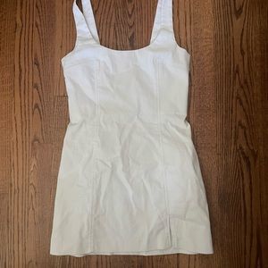 White Jean mini dress